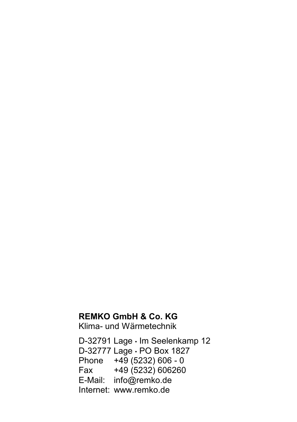 REMKO ATR-1 User Manual | Page 8 / 8