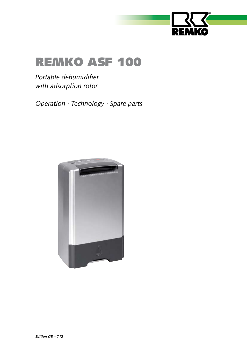 REMKO ASF 100 User Manual | 16 pages