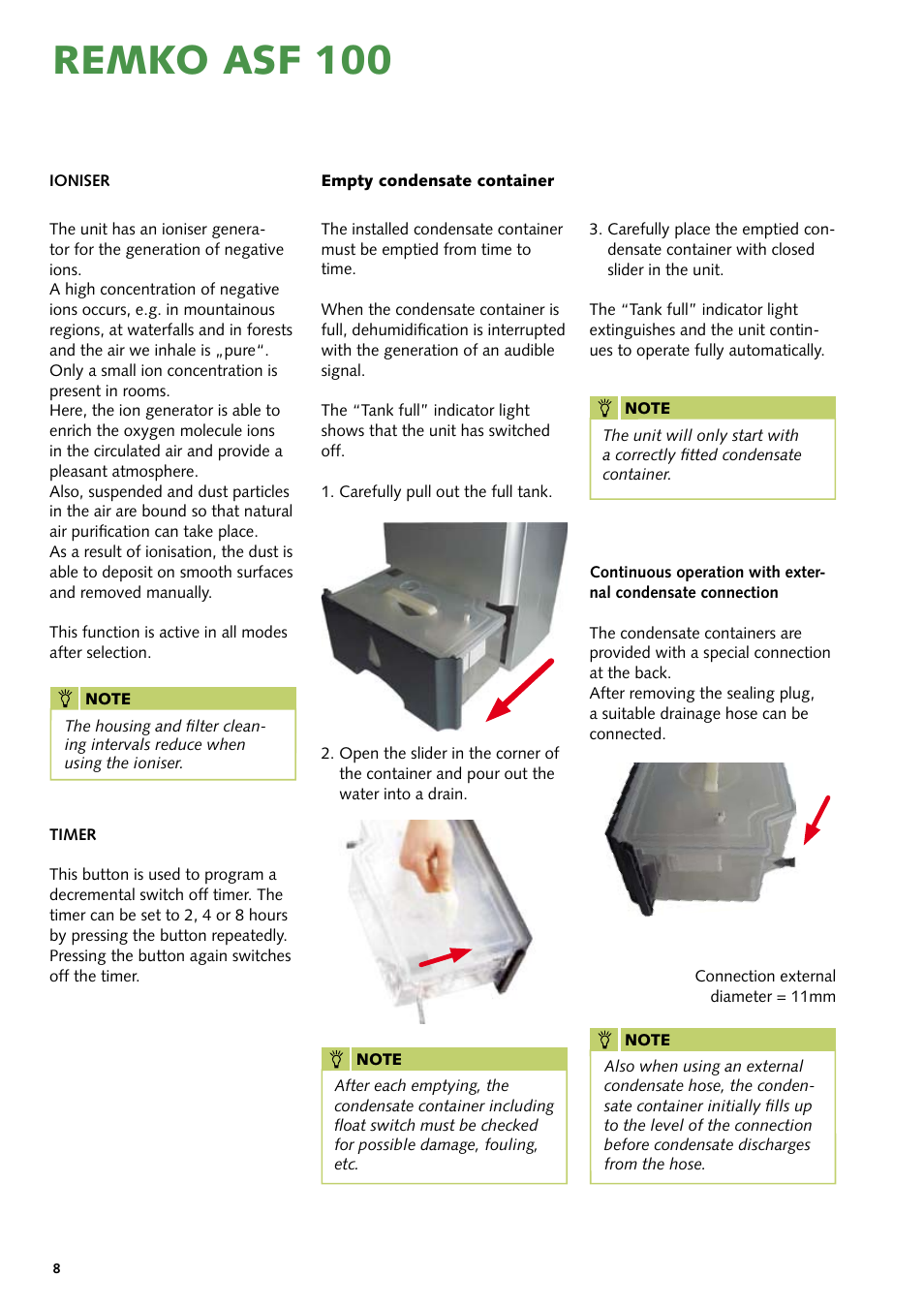 Remko asf 100 | REMKO ASF 100 User Manual | Page 8 / 16