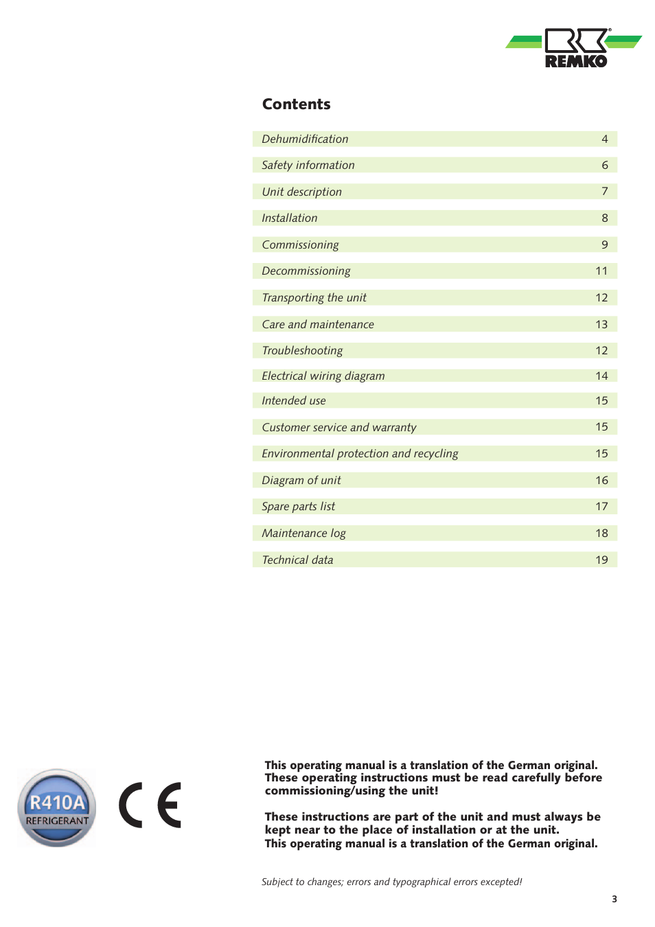 REMKO ETF 320 User Manual | Page 3 / 20