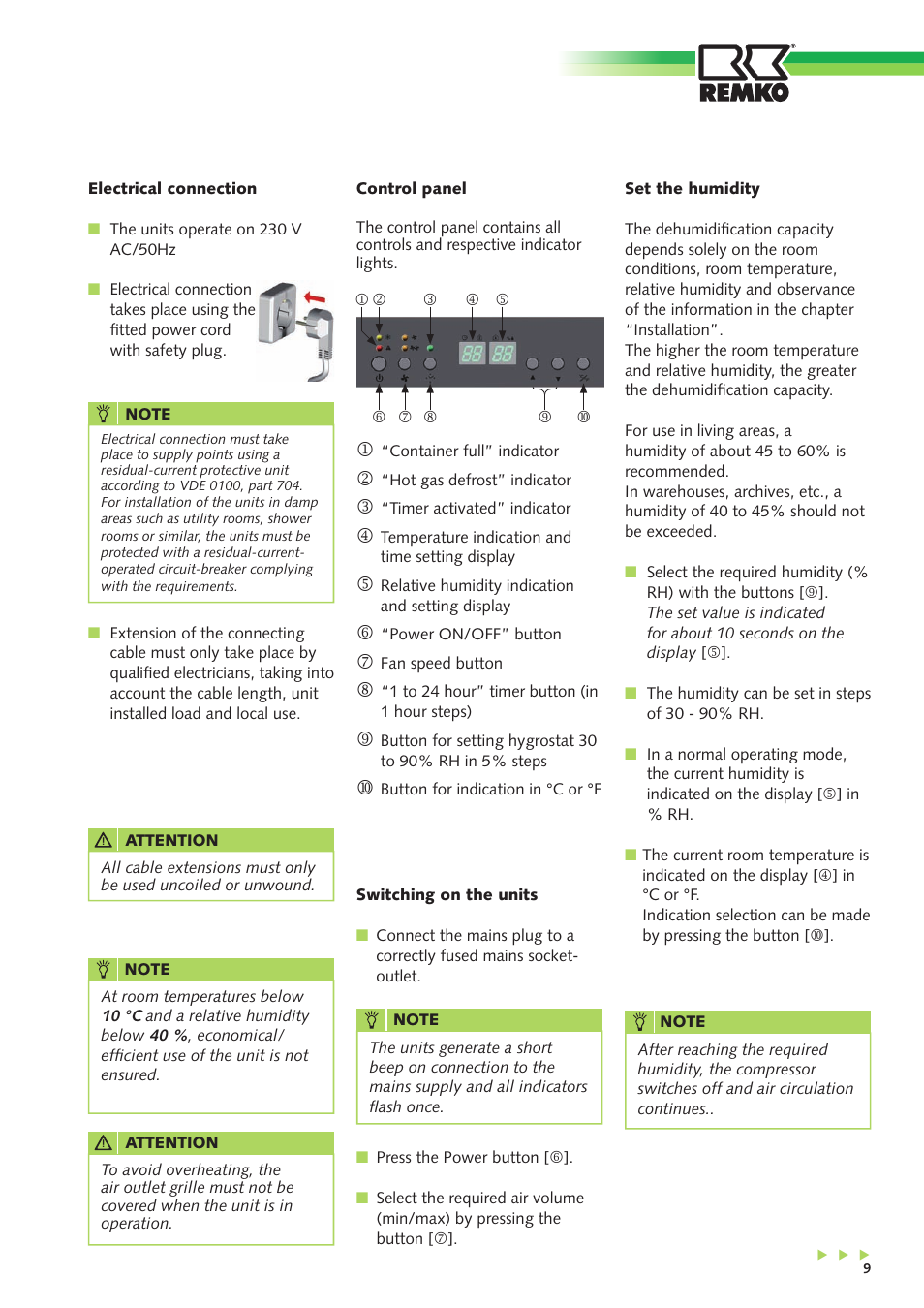 REMKO ETF 360 User Manual | Page 9 / 20