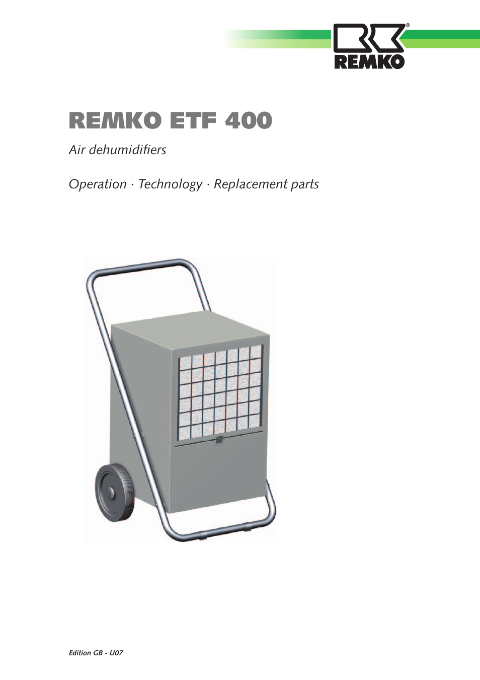 REMKO ETF 400 User Manual | 20 pages