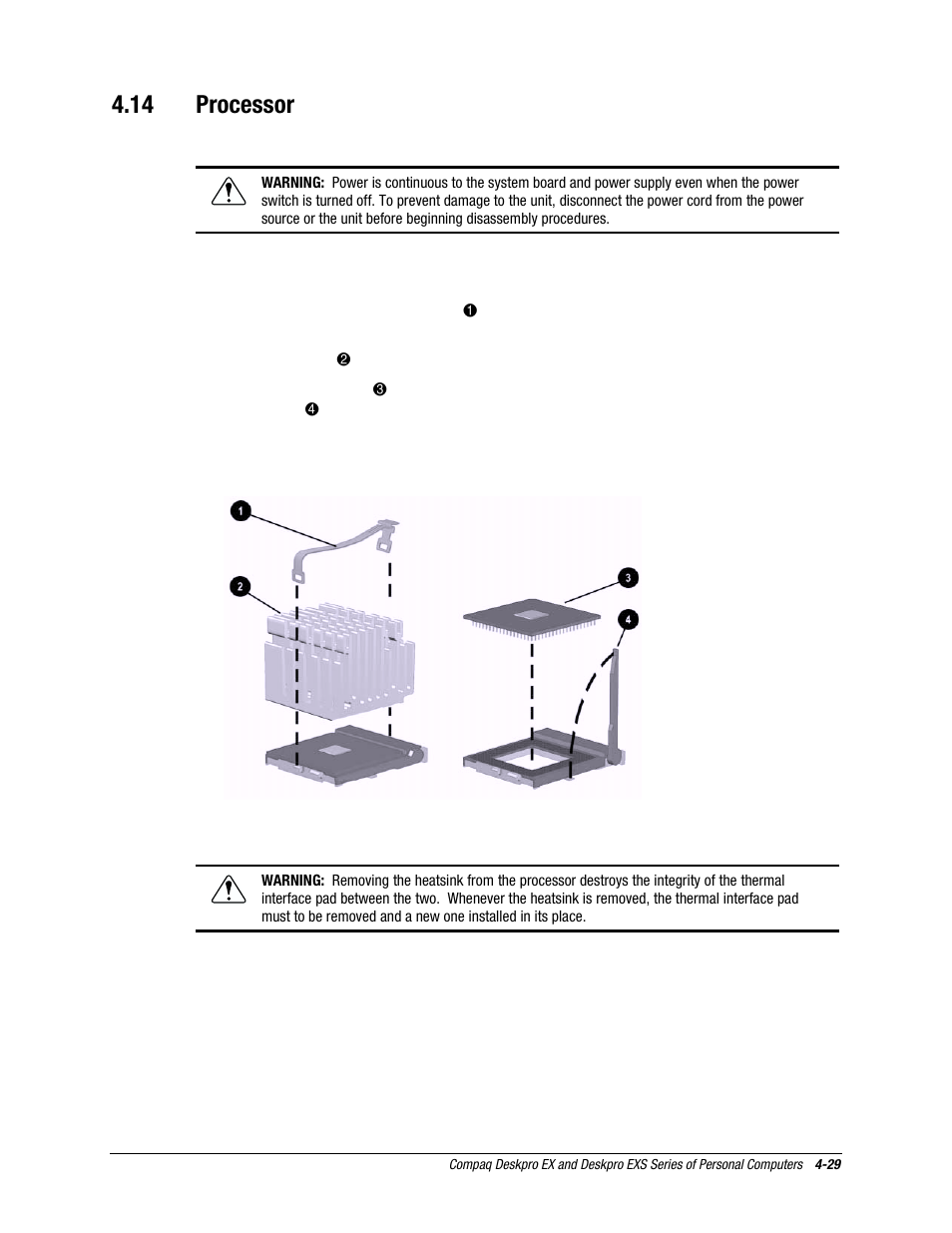 14 processor, Processor | Compaq EXS Series User Manual | Page 56 / 78