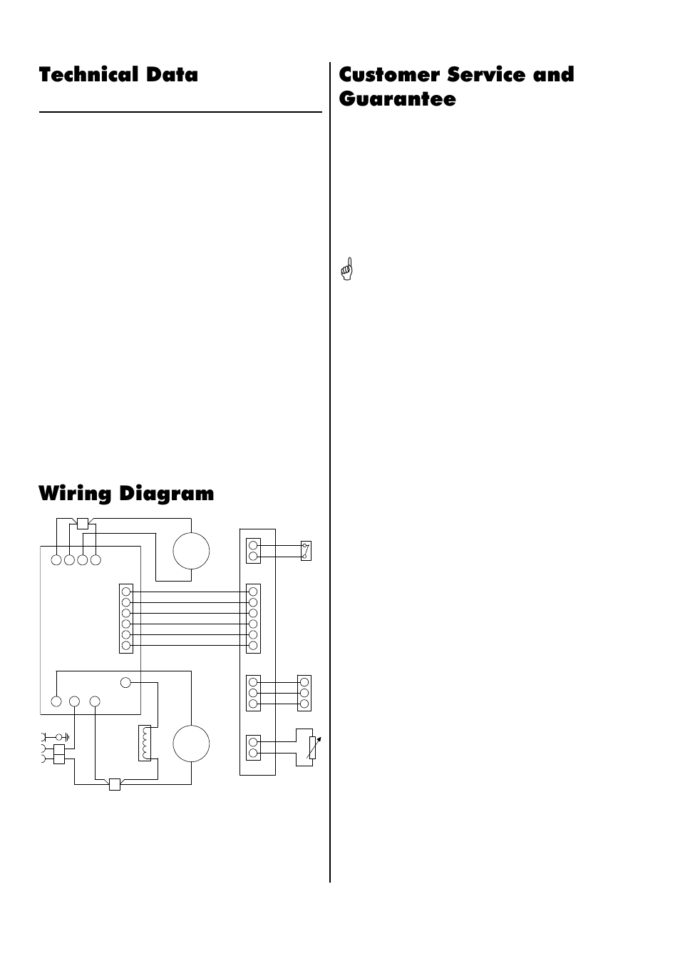 Customer service and guarantee, Wiring diagram, Technical data | REMKO ETF 220 User Manual | Page 14 / 16
