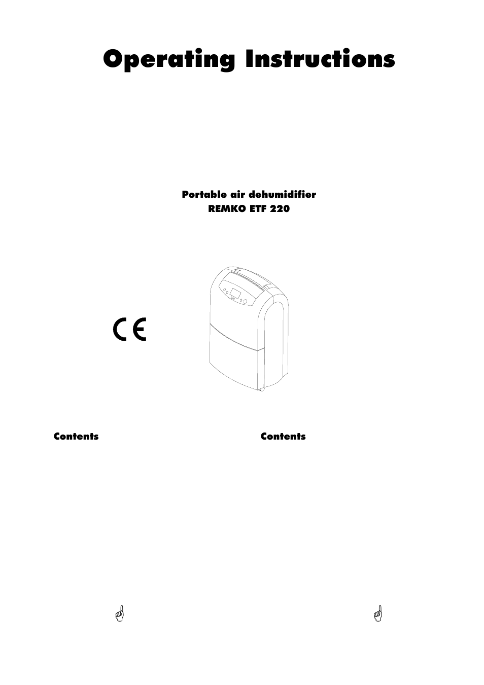 Operating instructions | REMKO ETF 220 User Manual | Page 3 / 16