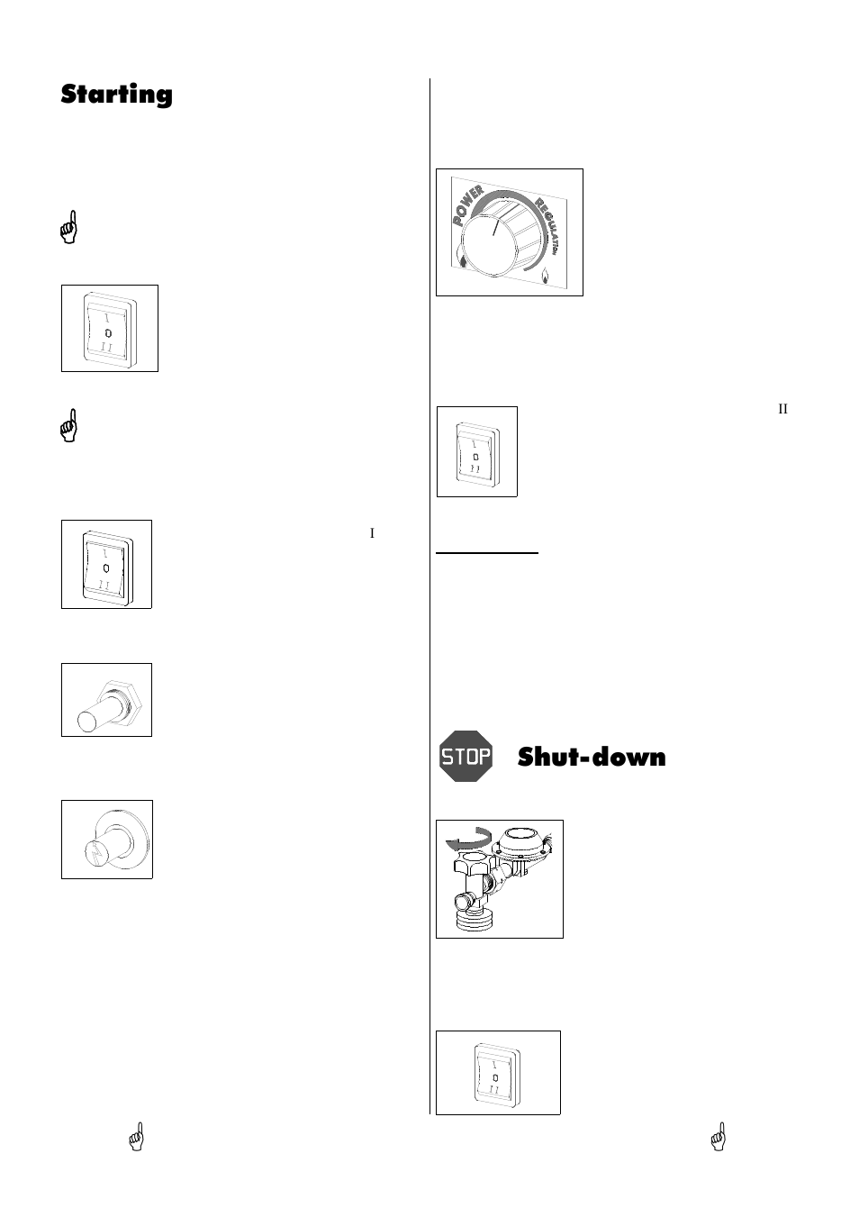 Starting, Shut-down | REMKO PG 25 User Manual | Page 6 / 16