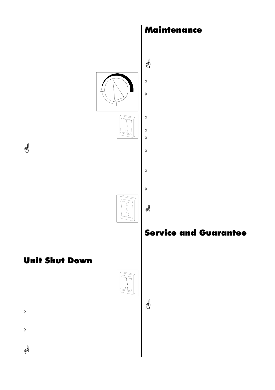 Unit shut down, Maintenance, Service and guarantee | REMKO TX 3000 User Manual | Page 5 / 8