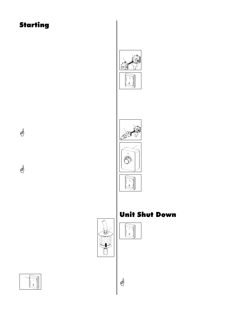 Starting, Unit shut down | REMKO AT 25 User Manual | Page 7 / 16