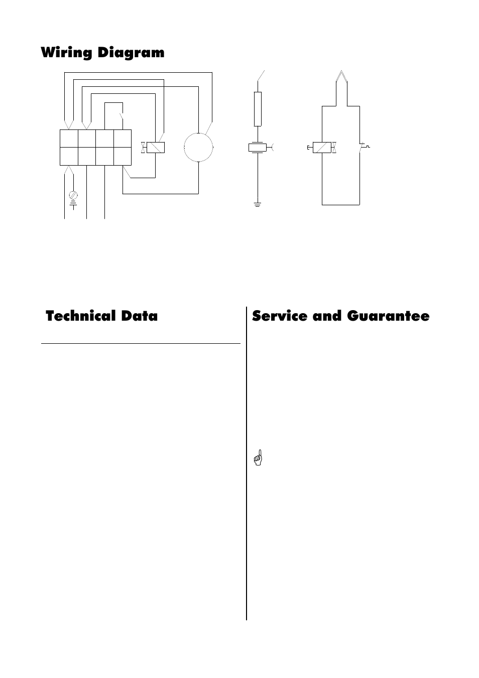 Wiring diagram technical data, Service and guarantee | REMKO PG 12E User Manual | Page 9 / 16