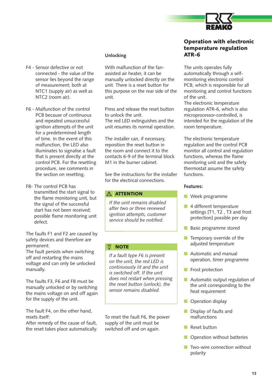 REMKO GPM User Manual | Page 13 / 48