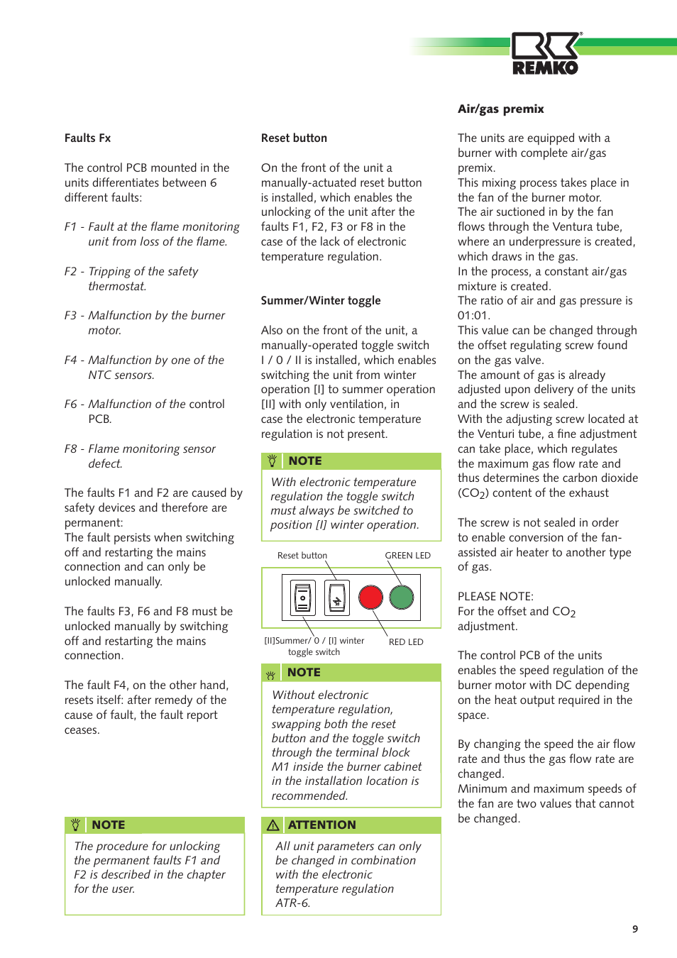 REMKO GPM User Manual | Page 9 / 48