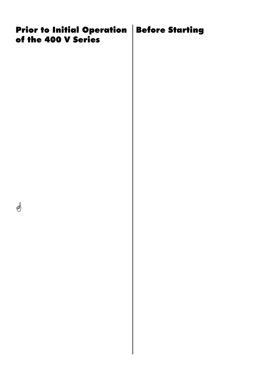 Prior to initial operation of the 400 v series, Before starting | REMKO VRS 20 User Manual | Page 10 / 32