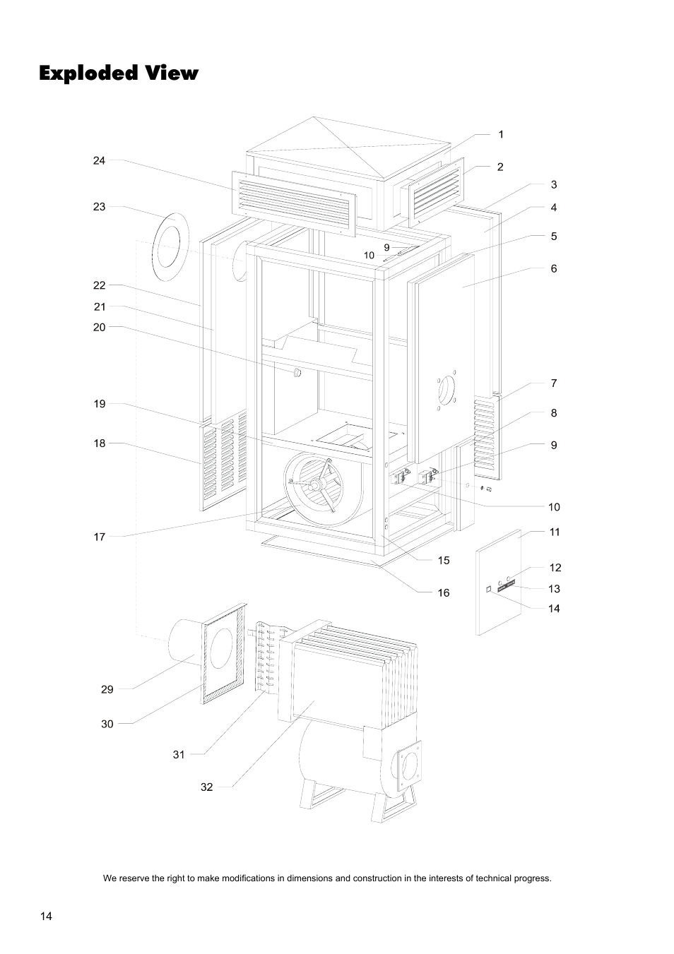 Exploded view | REMKO VRS 20 INOX User Manual | Page 14 / 20