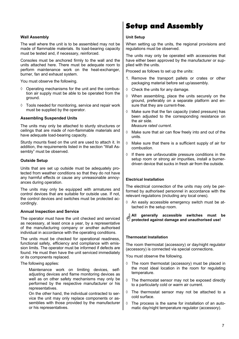 Setup and assembly | REMKO VRS 20 INOX User Manual | Page 7 / 20