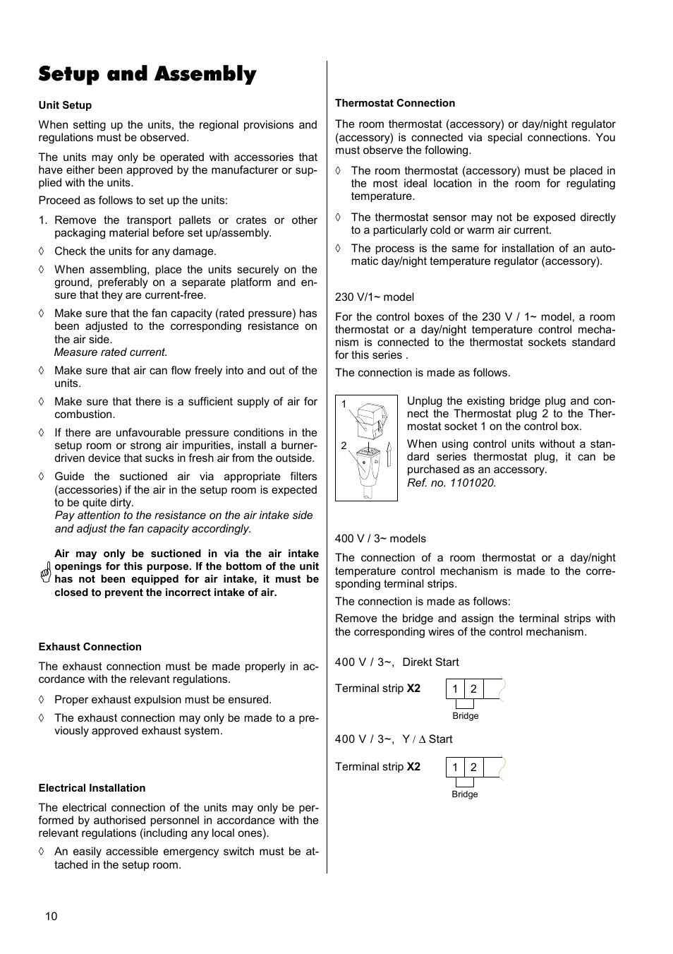 Setup and assembly | REMKO VRS 25 INOX User Manual | Page 10 / 24