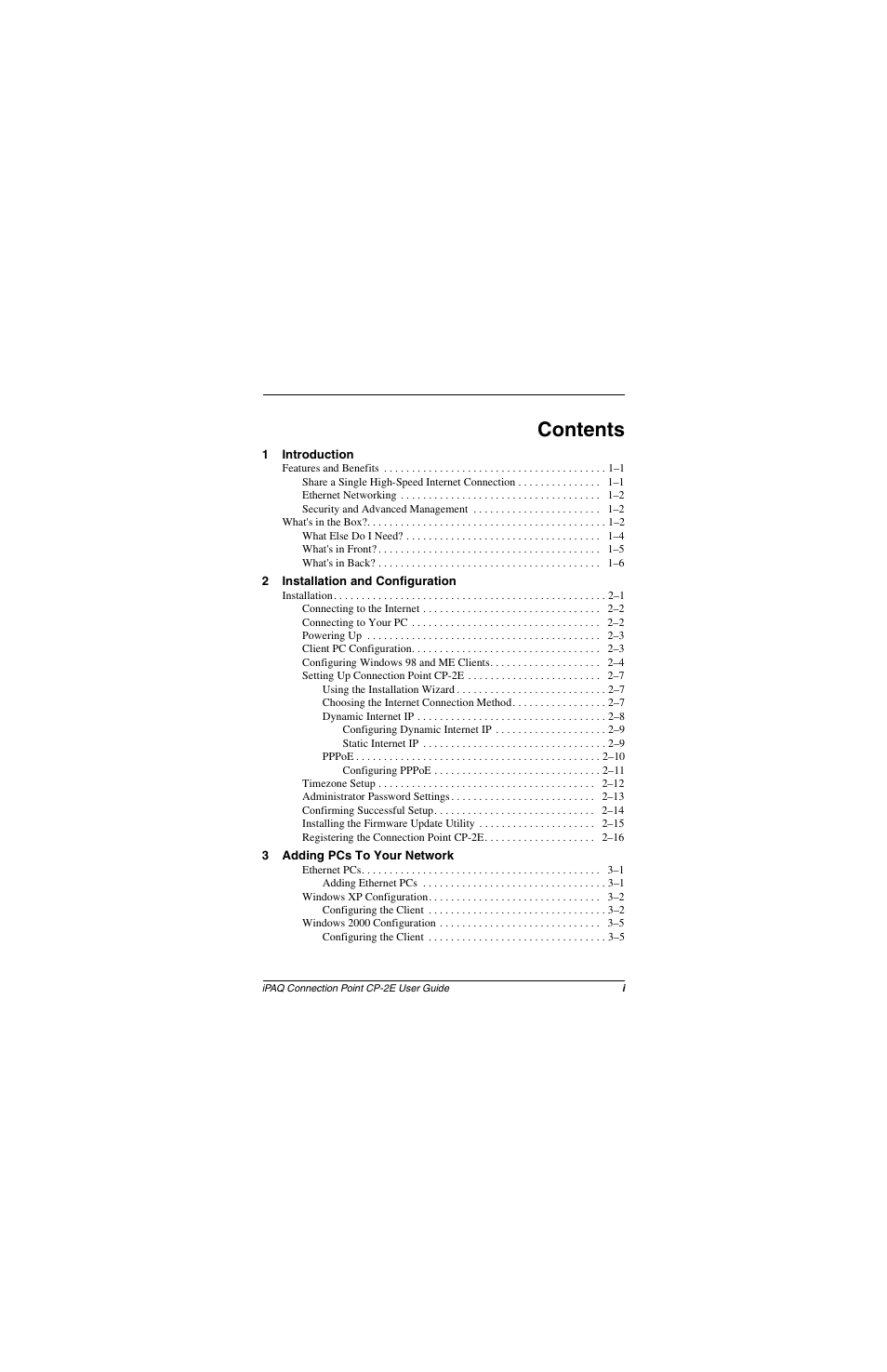 Compaq CP-2E User Manual | Page 4 / 91