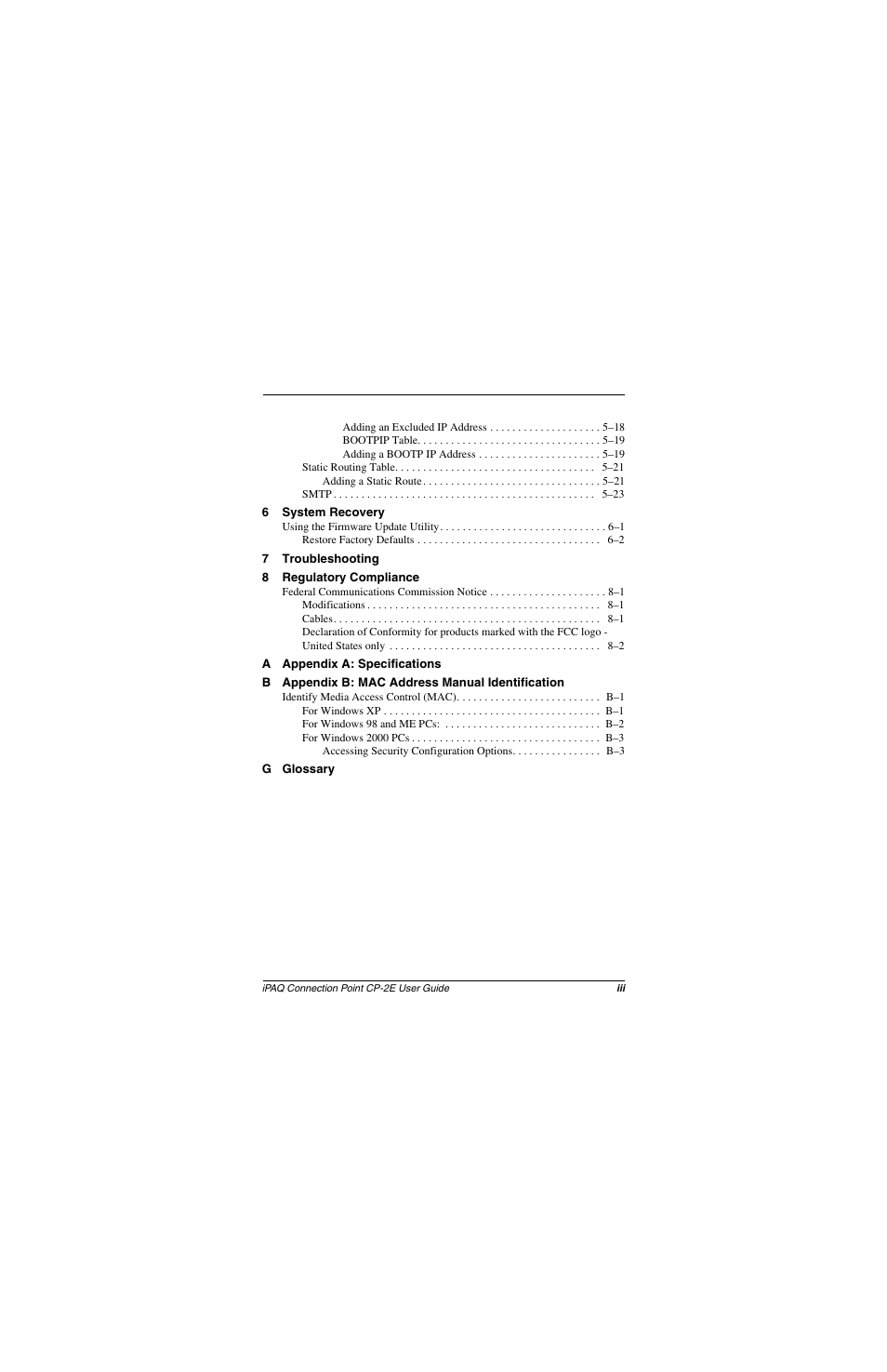 Compaq CP-2E User Manual | Page 6 / 91