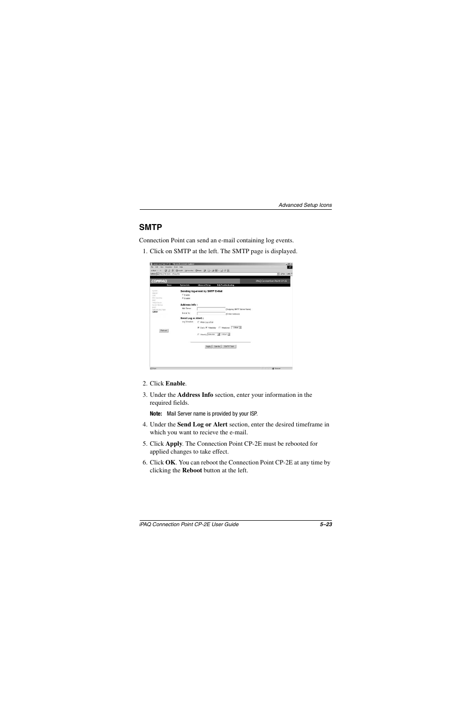 Smtp, Smtp –23 | Compaq CP-2E User Manual | Page 70 / 91