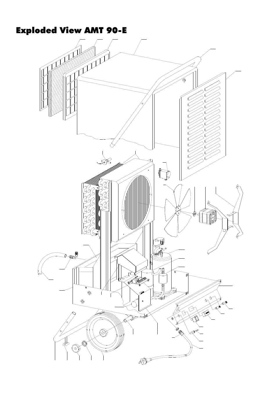 Exploded view amt 90-e | REMKO AMT 60E User Manual | Page 14 / 20