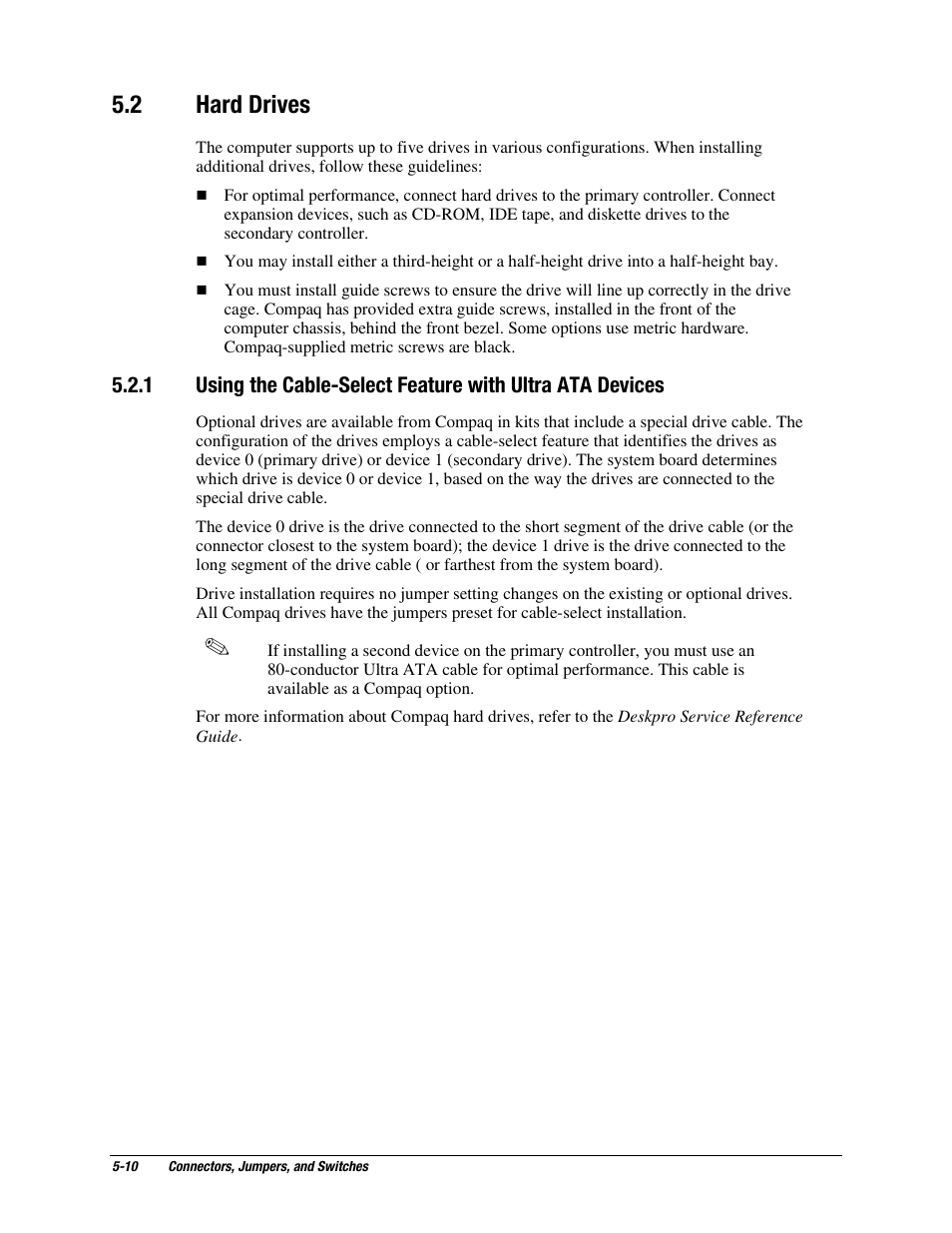 2 hard drives | Compaq EP Series User Manual | Page 106 / 126
