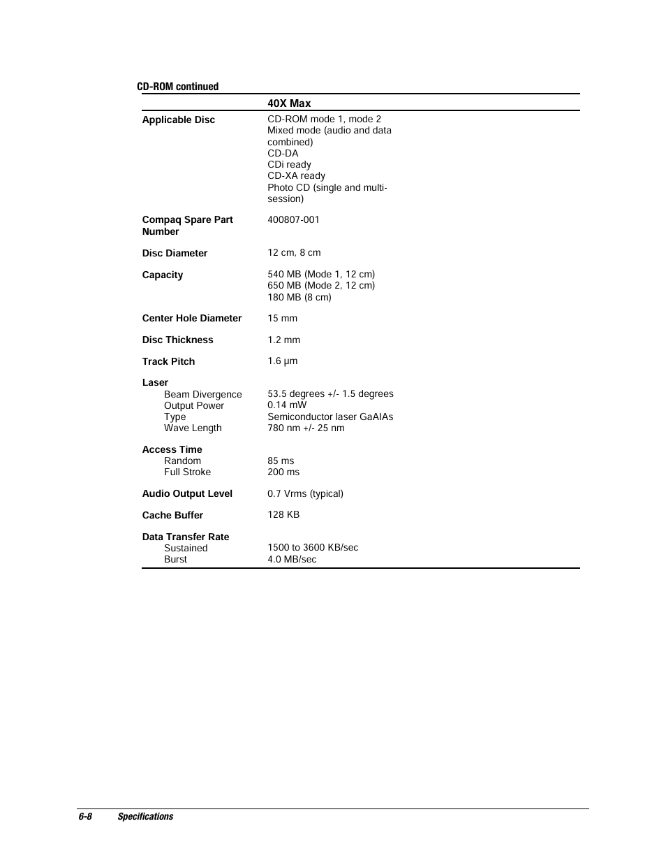 Compaq EP Series User Manual | Page 116 / 126