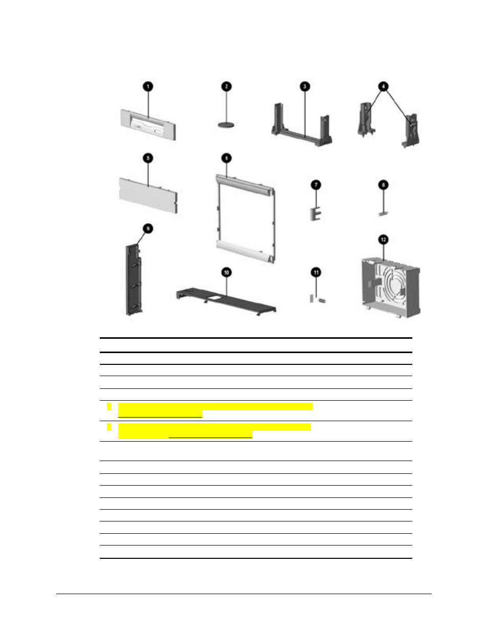 7 miscellaneous plastics kit | Compaq EP Series User Manual | Page 35 / 126