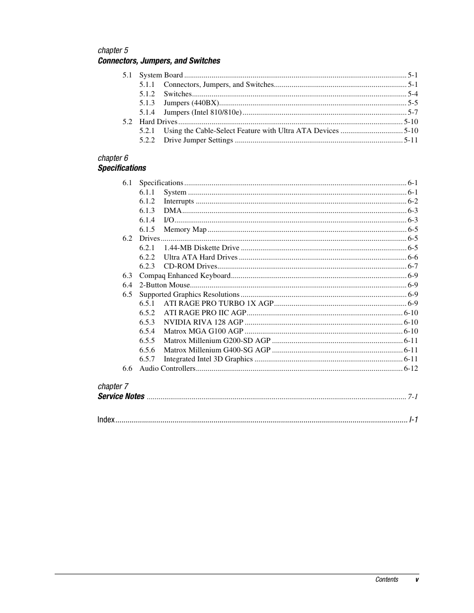 Compaq EP Series User Manual | Page 6 / 126
