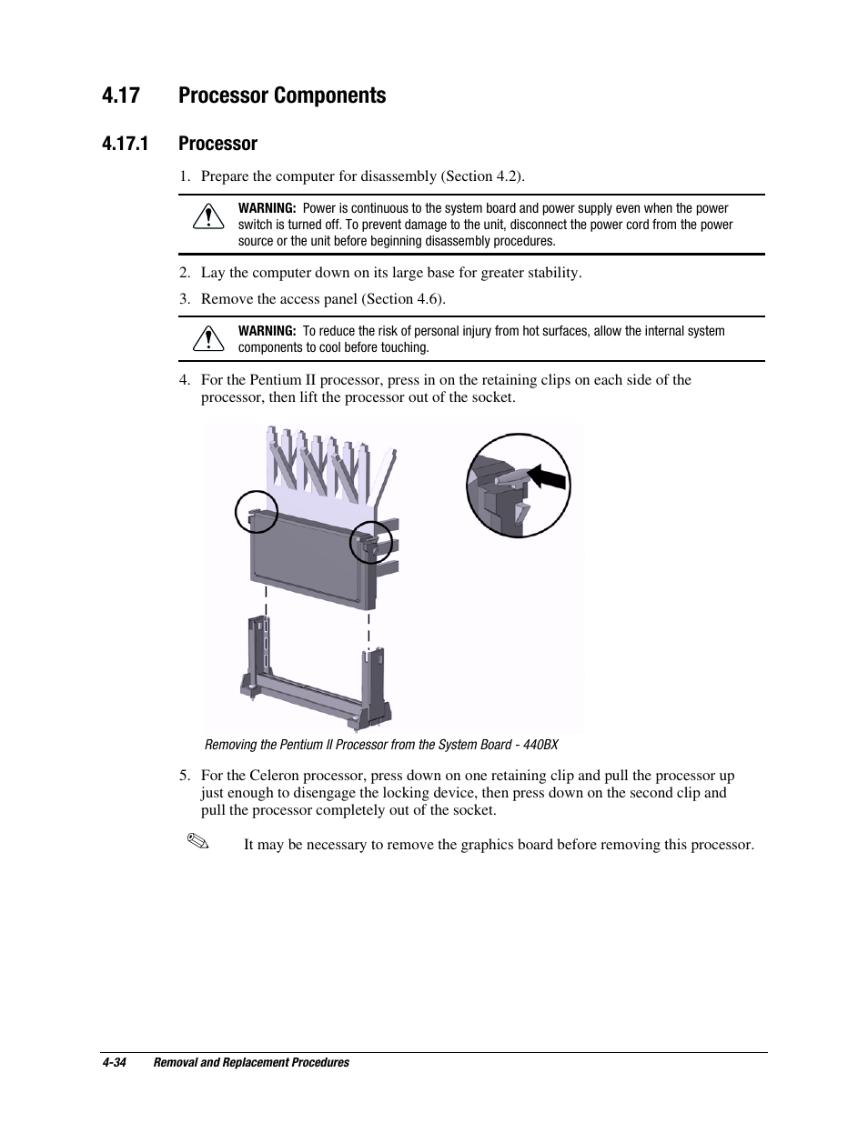 17 processor components, 1 processor | Compaq EP Series User Manual | Page 77 / 126