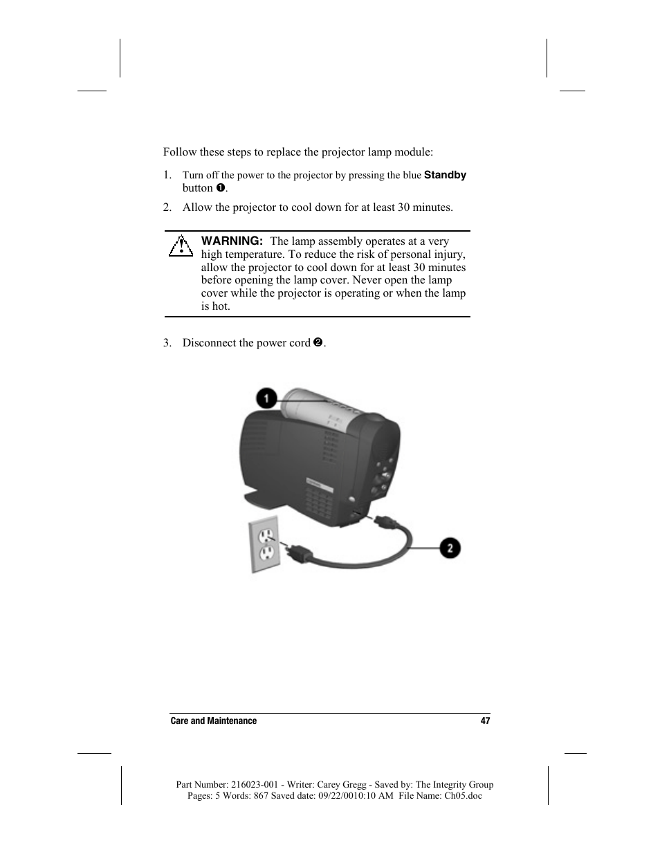 Compaq MP2800 User Manual | Page 47 / 61