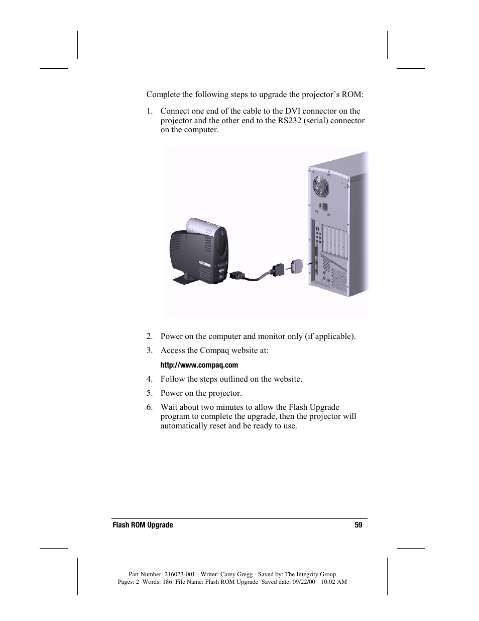 Compaq MP2800 User Manual | Page 59 / 61