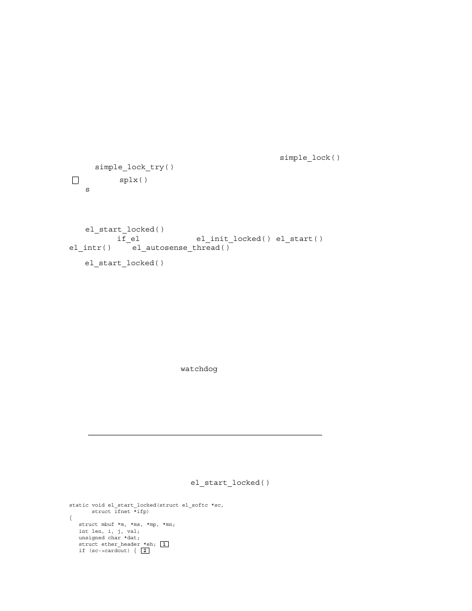 2 implementing the el_start_locked routine | Compaq TRU64 AA-RNG2A-TE User Manual | Page 115 / 159