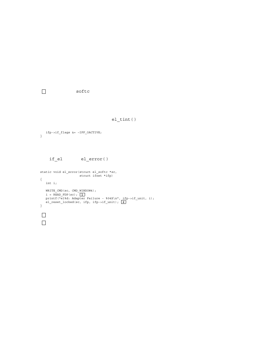 4 implementing the el_error routine, 5 queuing other transmits | Compaq TRU64 AA-RNG2A-TE User Manual | Page 150 / 159