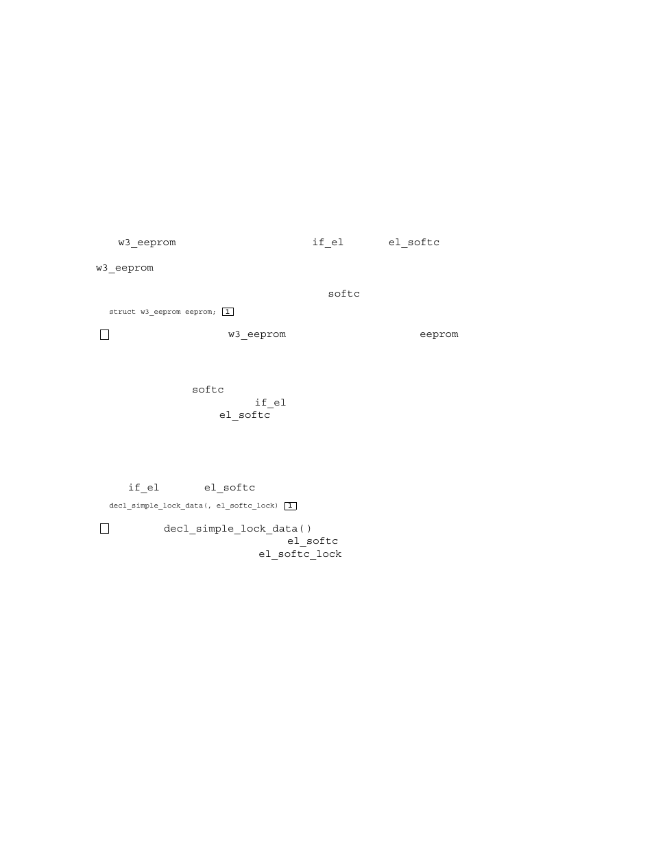 15 defining a copy of the w3_eeprom data structure, 16 declaring the simple lock data structure | Compaq TRU64 AA-RNG2A-TE User Manual | Page 54 / 159