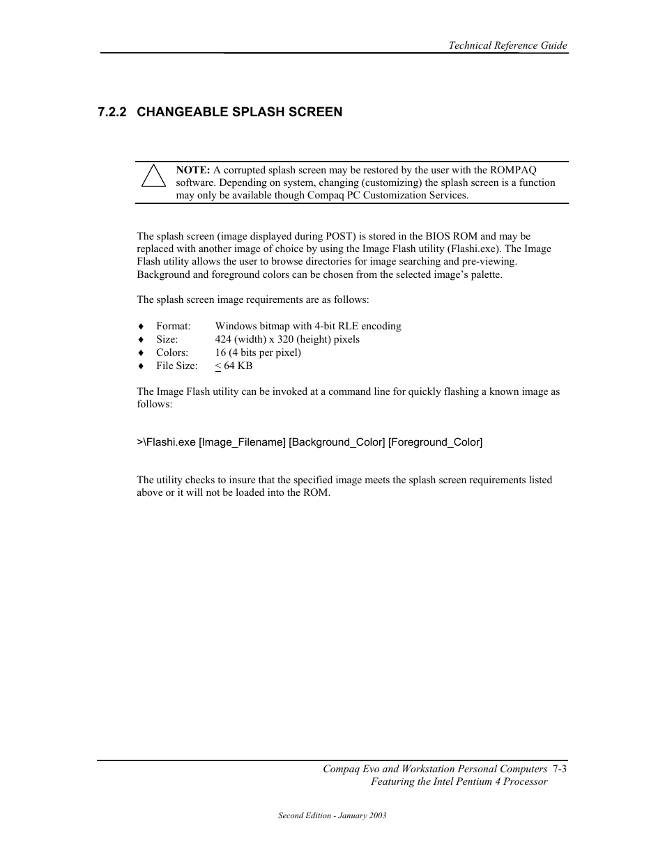 Changeable splash screen | Compaq W4000 User Manual | Page 140 / 229