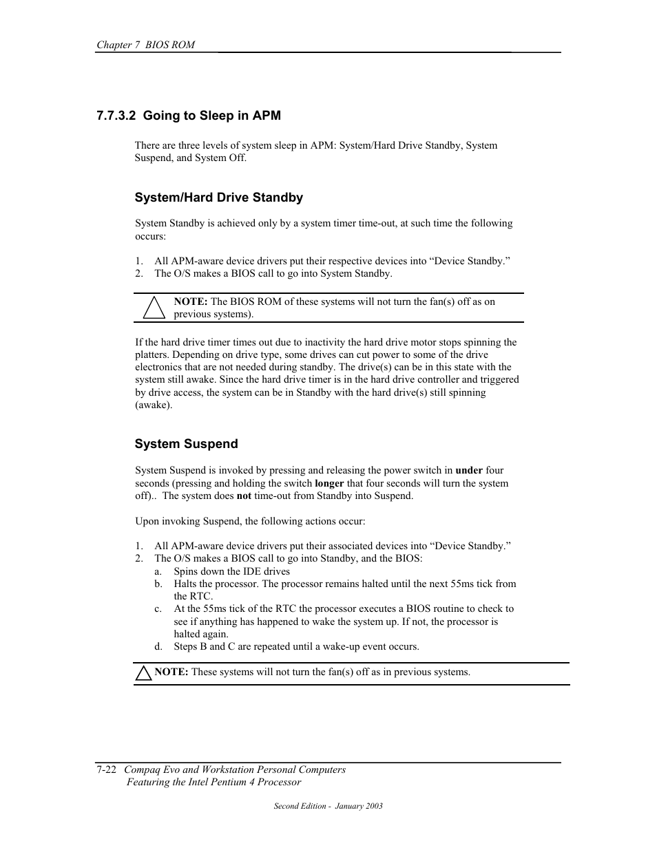 Going to sleep in apm | Compaq W4000 User Manual | Page 159 / 229