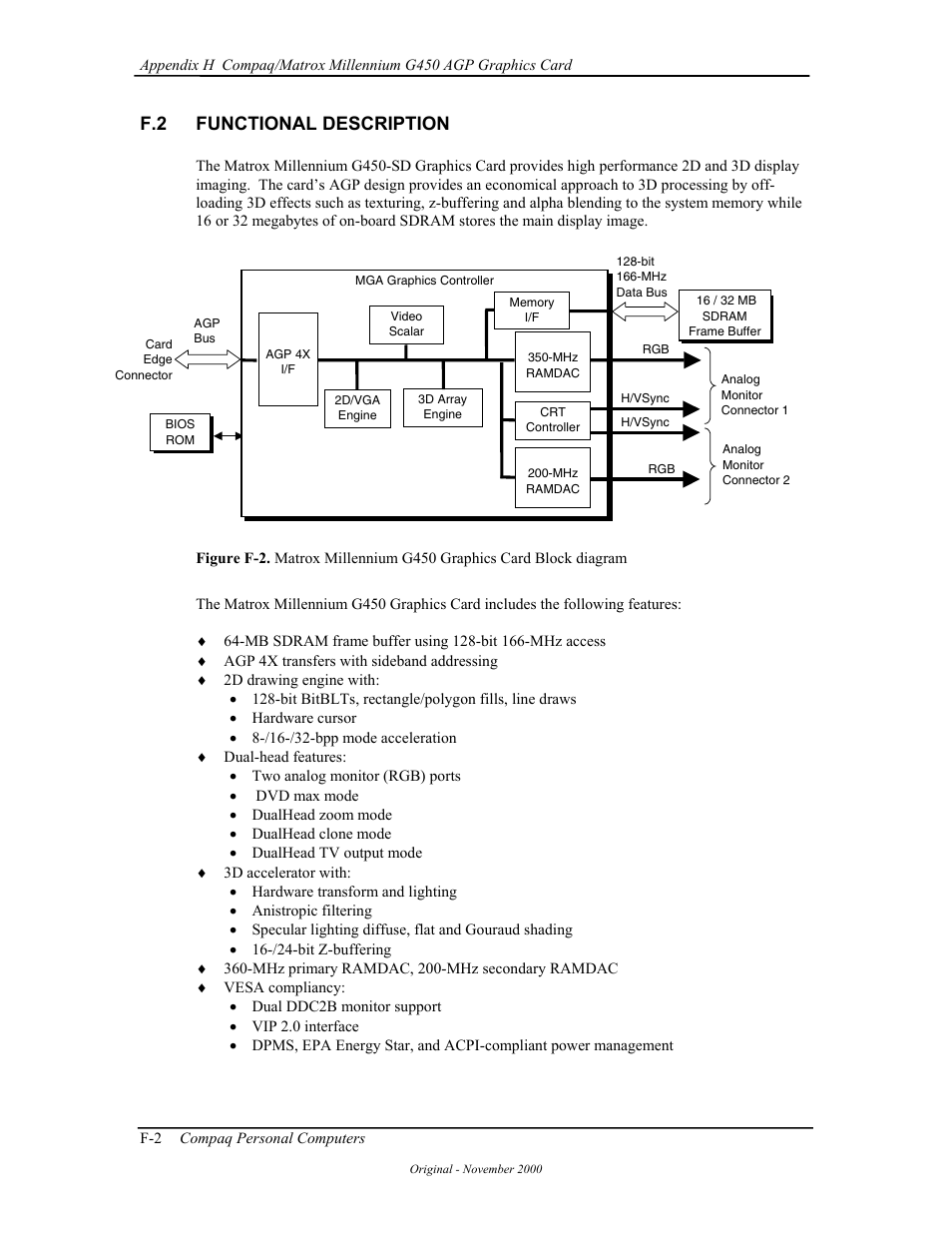 F.2 functional description | Compaq W4000 User Manual | Page 205 / 229