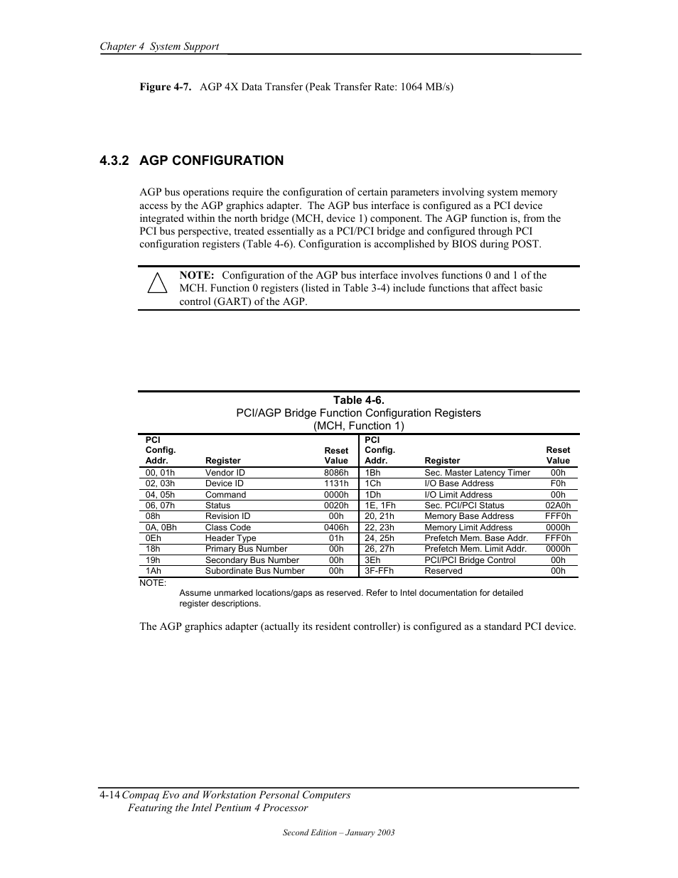 Agp configuration, 2 agp configuration | Compaq W4000 User Manual | Page 68 / 229