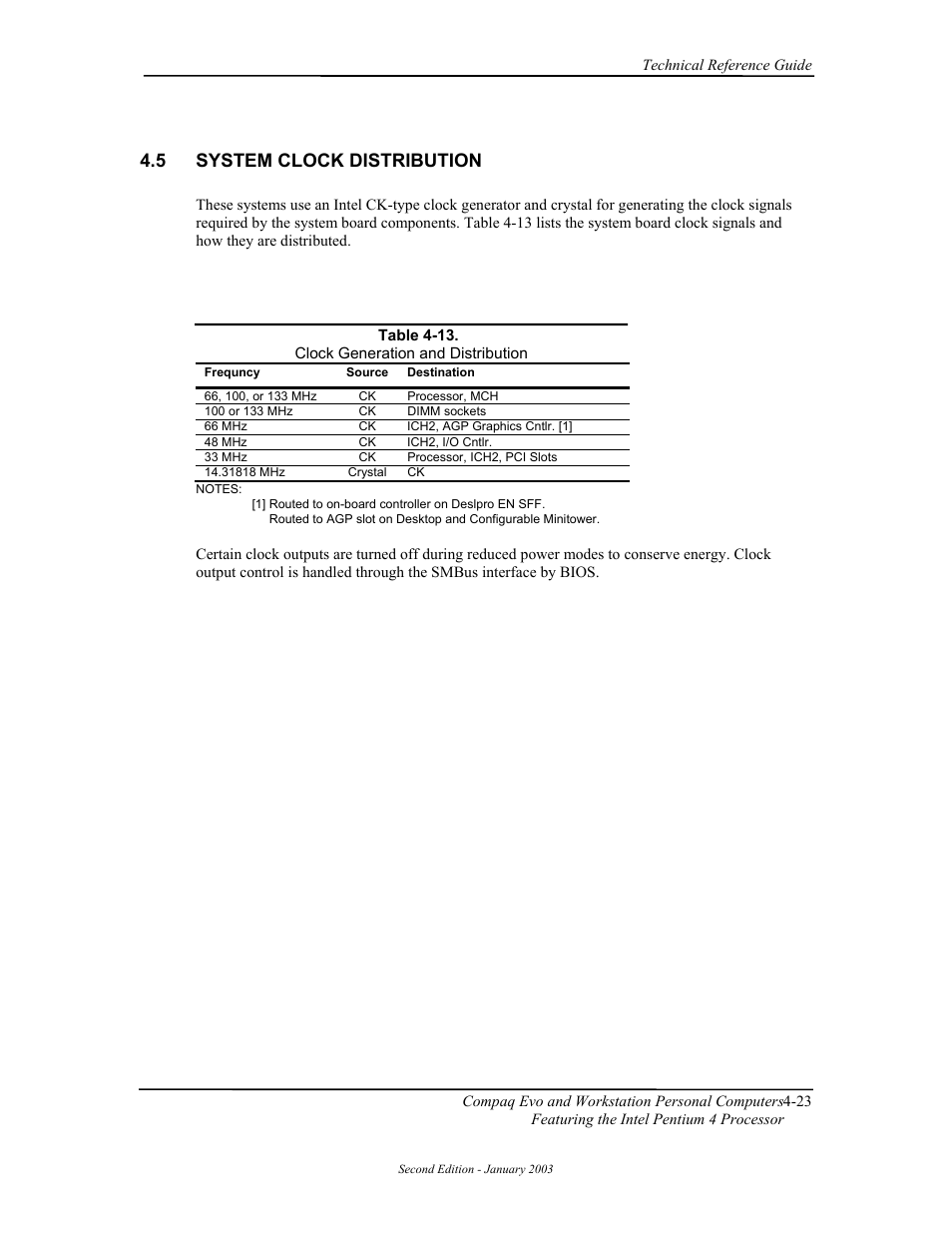 System clock distribution, 5 system clock distribution | Compaq W4000 User Manual | Page 77 / 229