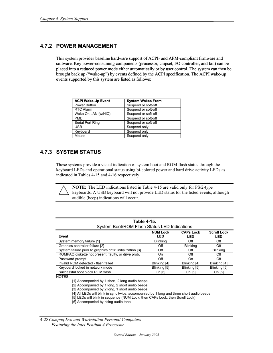 Power management, System status, 2 power management | Compaq W4000 User Manual | Page 82 / 229