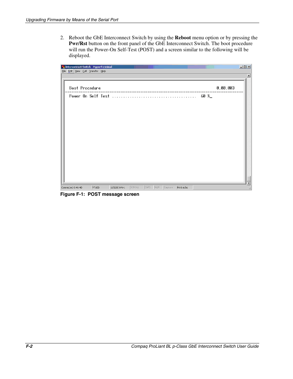 F-1 post | Compaq ProLiant Interconnect Switch User Manual | Page 186 / 207