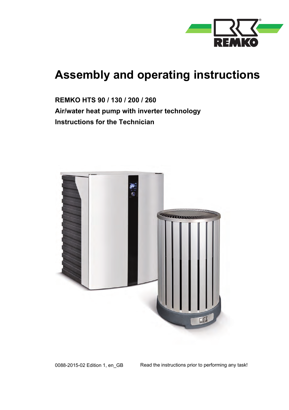 REMKO HTS 90 ALU User Manual | 76 pages