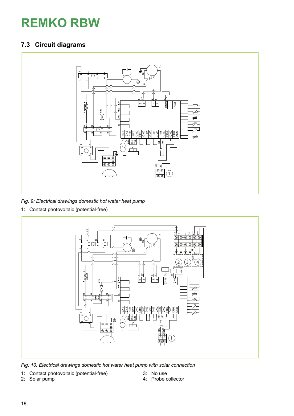 3 circuit diagrams, Remko rbw, Hw200 | REMKO RBW 300 PV User Manual | Page 18 / 48