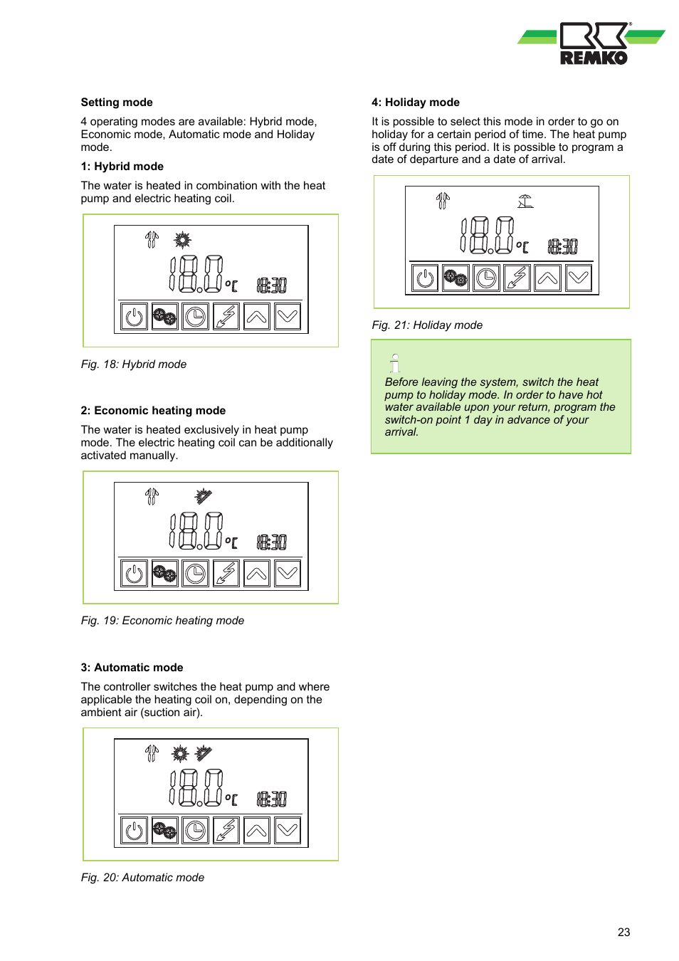 REMKO RBW 300 PV User Manual | Page 23 / 48