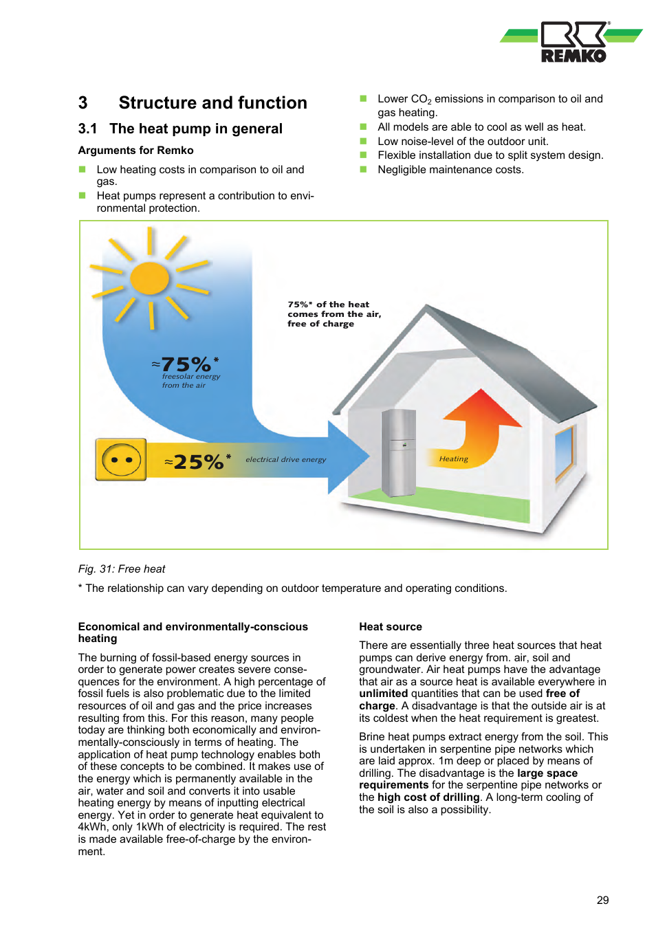 3 structure and function, 1 the heat pump in general, Structure and function | The heat pump in general | REMKO WKF 85 User Manual | Page 29 / 96