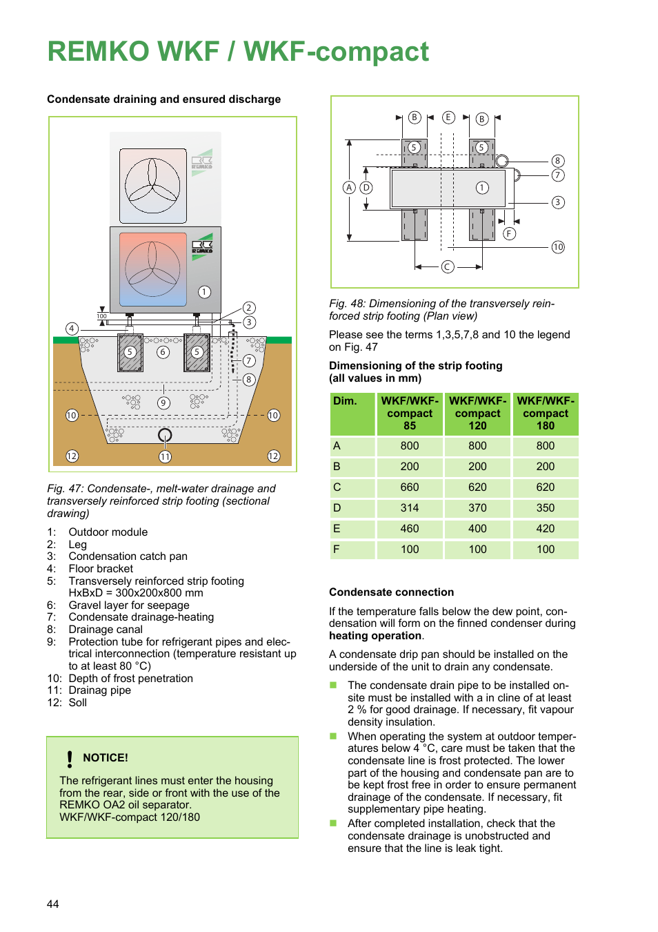 Remko wkf / wkf-compact | REMKO WKF 85 User Manual | Page 44 / 96