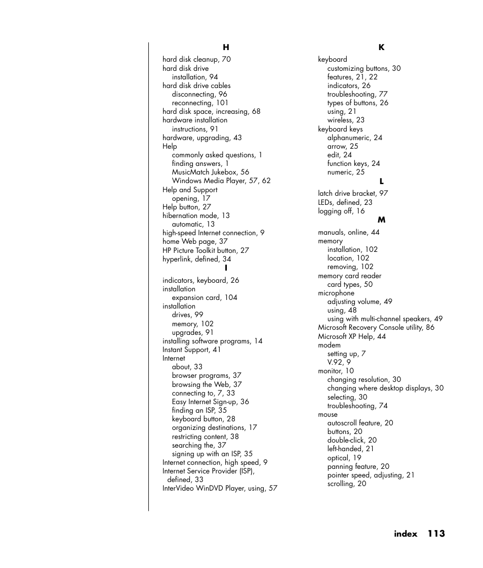 Compaq PRESARIO S0000 User Manual | Page 120 / 123
