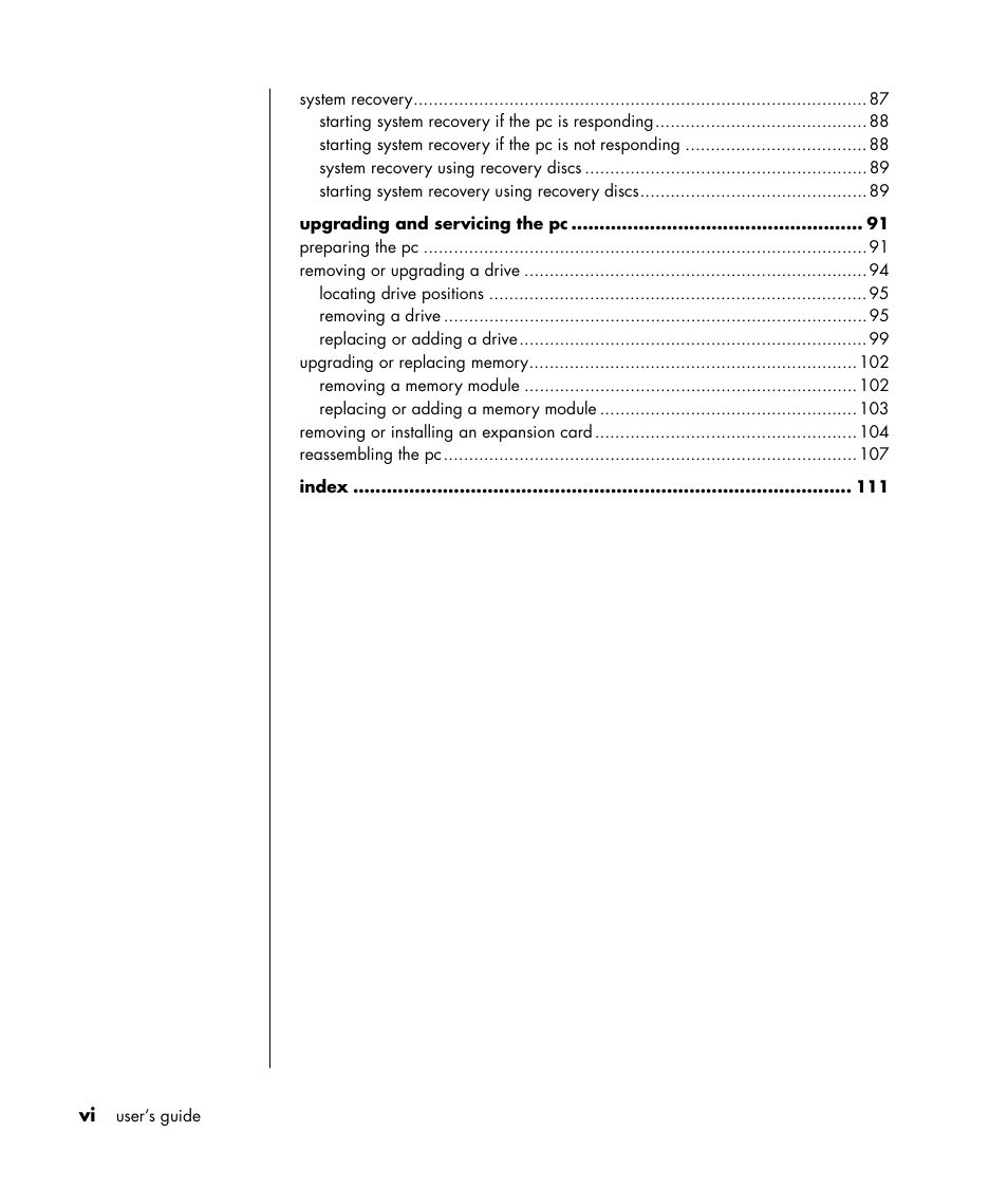 Compaq PRESARIO S0000 User Manual | Page 7 / 123