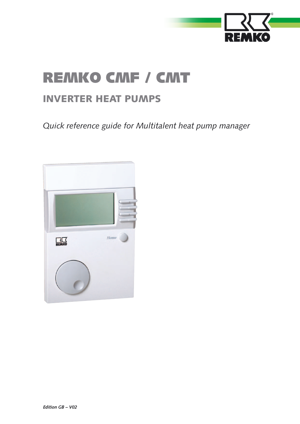 REMKO CMF-80 v.1 User Manual | 12 pages
