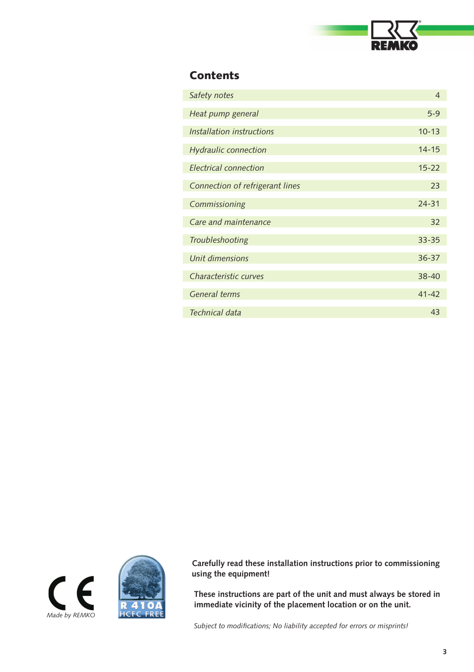 REMKO CMF-80 v.2 User Manual | Page 3 / 44