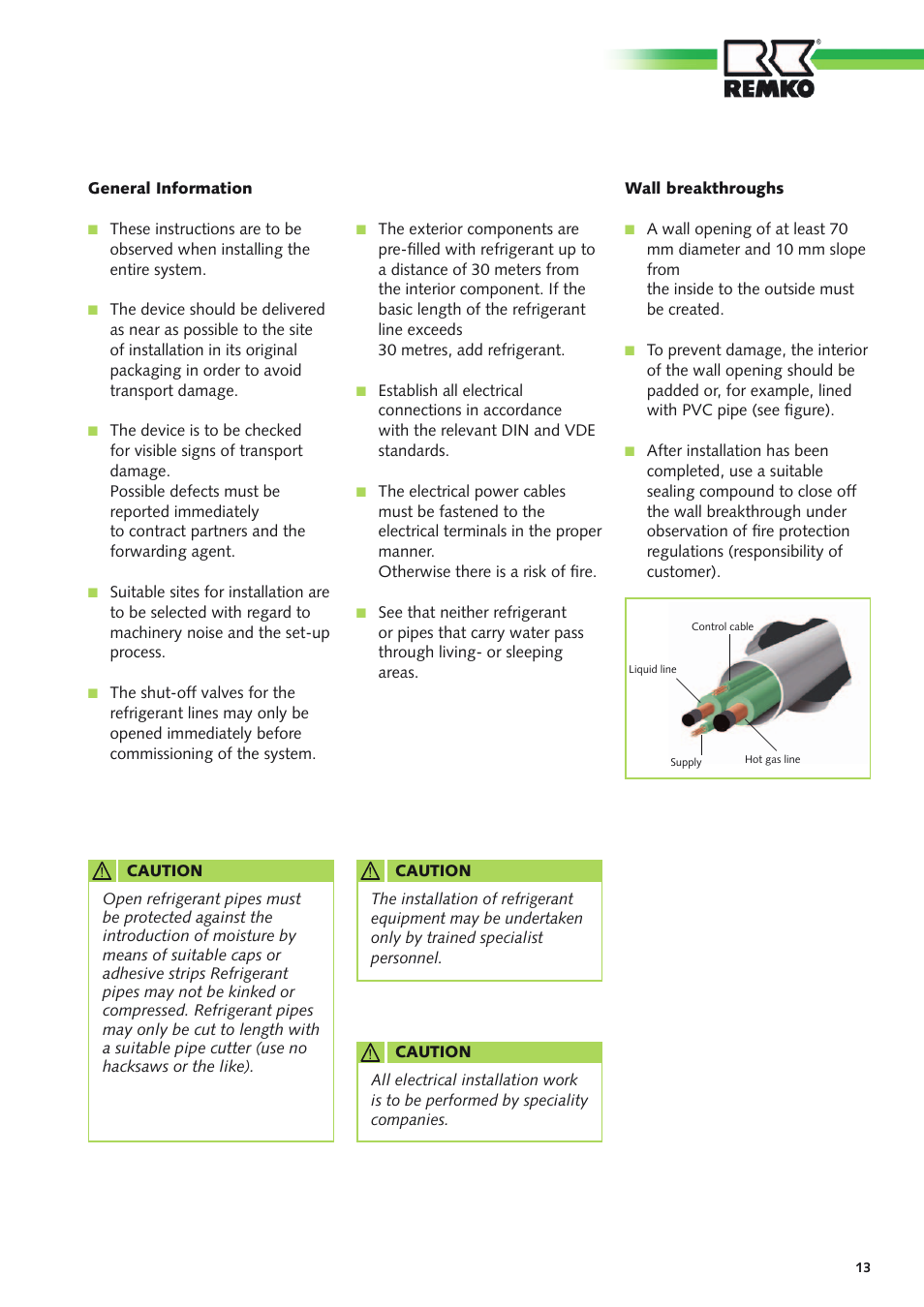 REMKO CMF 320 Duo User Manual | Page 13 / 60